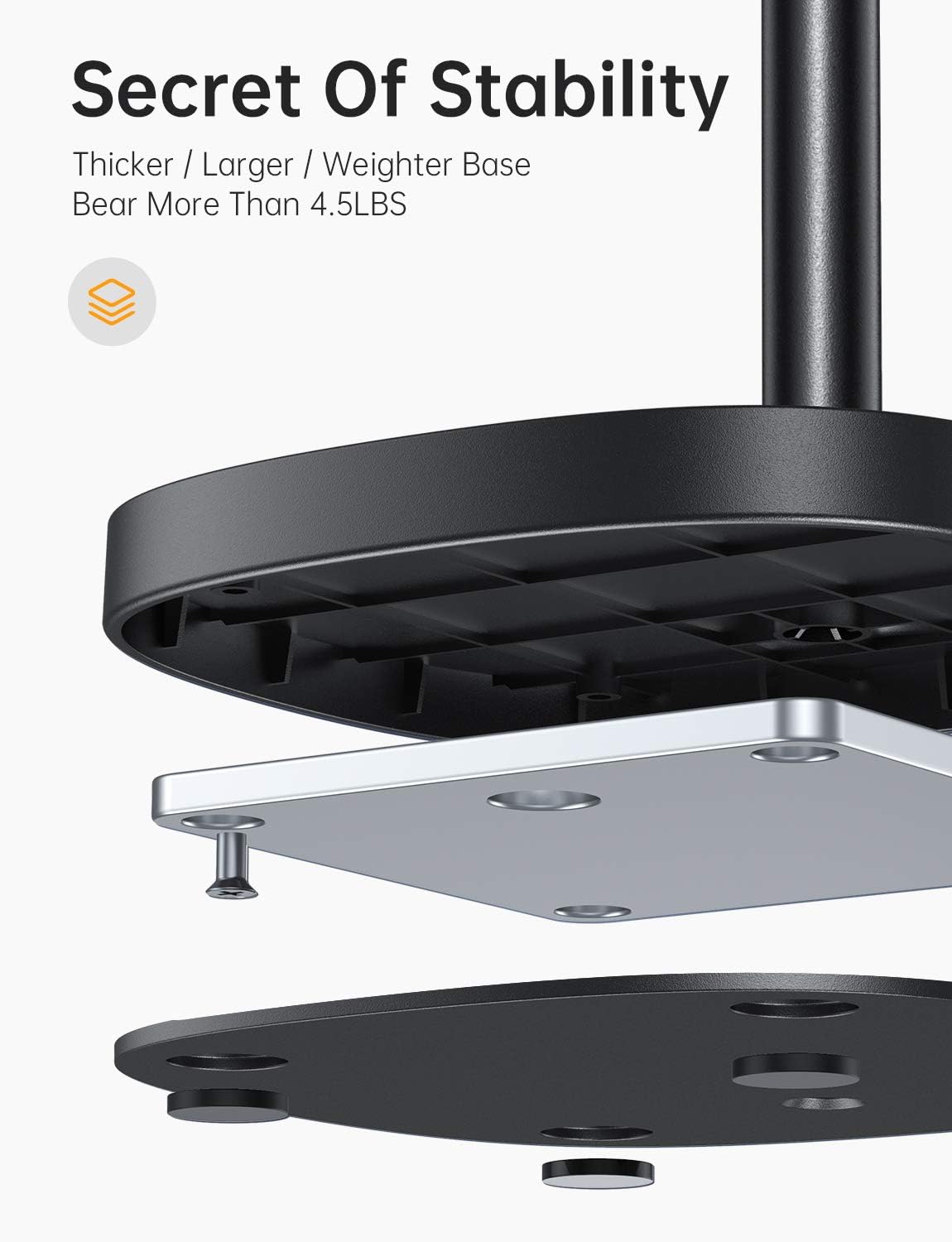 LISEN Cell Phone Stand Adjustable Phone Holer for Desk / حامل هاتف محمول قابل للتعديل للمكتب
