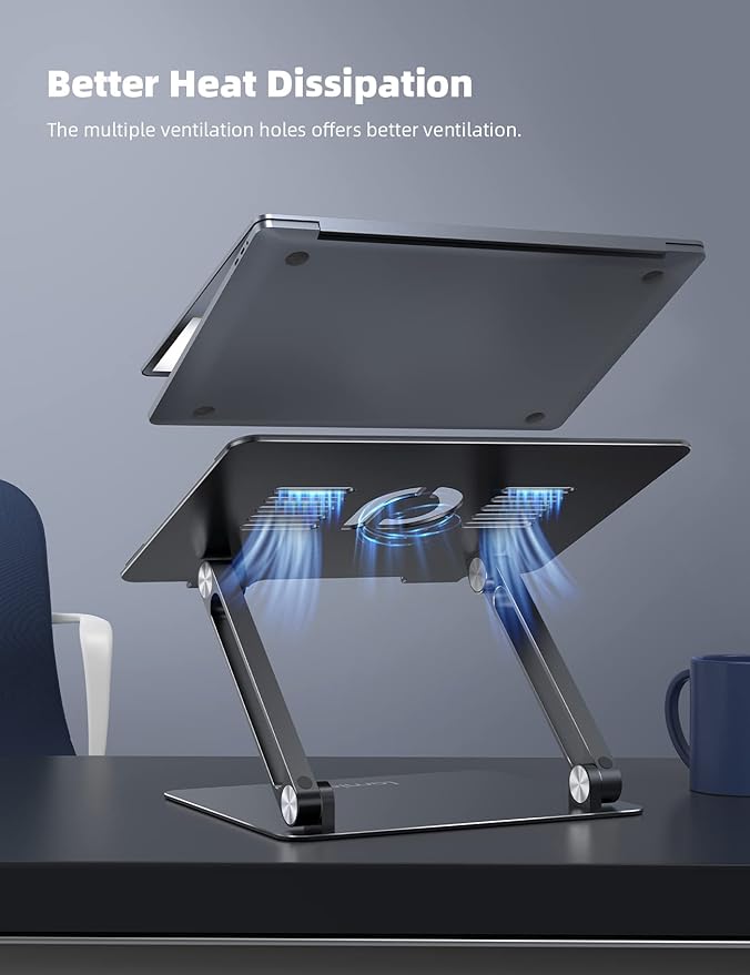 Lamicall Adjustable Laptop Stand / حامل كمبيوتر محمول قابل للتعديل من