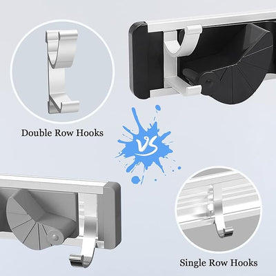 Mop And Broom Holder Wall Mount, Mop Holder, / حامل ممسحة ومكنسة للتثبيت على الحائط، حامل ممسحة