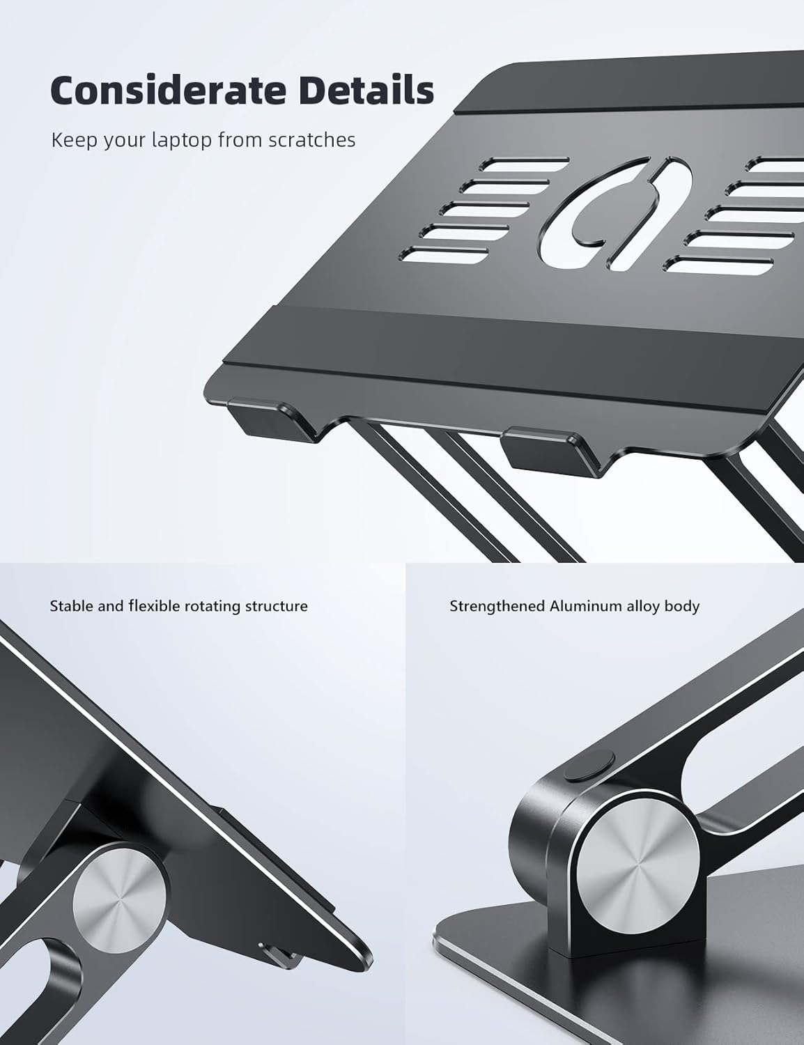 Lamicall Adjustable Laptop Stand / حامل كمبيوتر محمول قابل للتعديل من