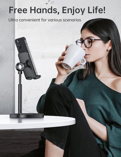 LISEN Cell Phone Stand Adjustable Phone Holer for Desk / حامل هاتف محمول قابل للتعديل للمكتب