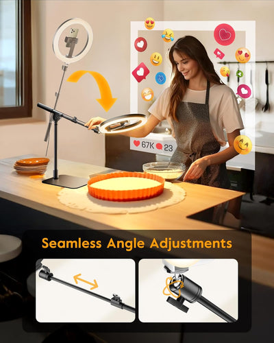 Ring Light with Stand for Desk / حلقة إضاءة مع حامل للمكتب