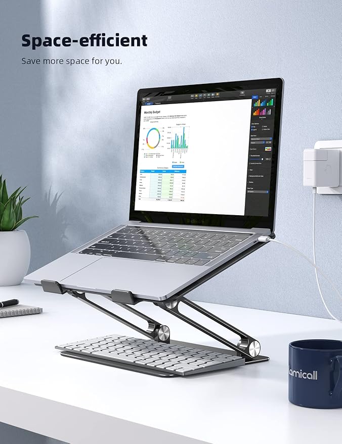 Lamicall Adjustable Laptop Stand / حامل كمبيوتر محمول قابل للتعديل من