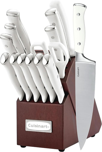 Cuisinart 15-Piece Knife Set with Block / مجموعة سكاكين كويزينارت المكونة من 15 قطعة مع حامل خشبي