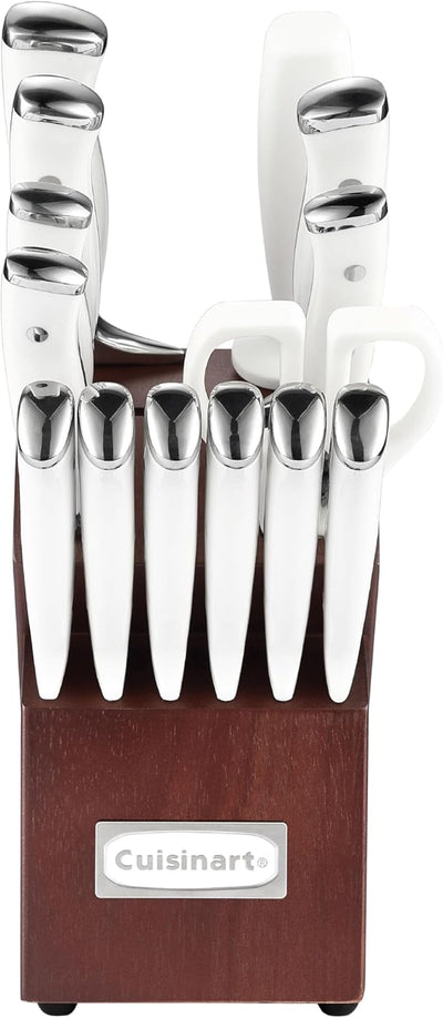 Cuisinart 15-Piece Knife Set with Block / مجموعة سكاكين كويزينارت المكونة من 15 قطعة مع حامل خشبي