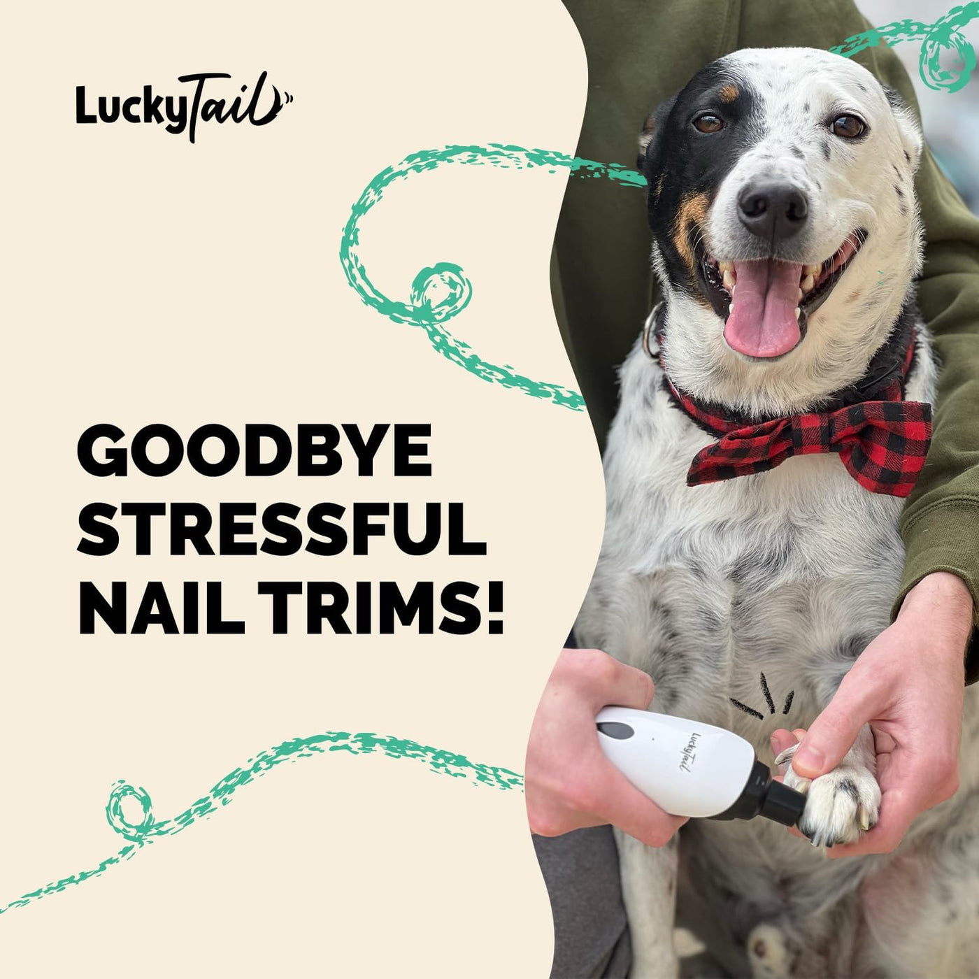 LuckyTail Pet Nail Grinder for Dogs and Cats