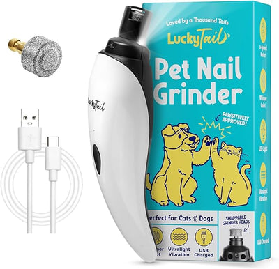 LuckyTail Pet Nail Grinder for Dogs and Cats