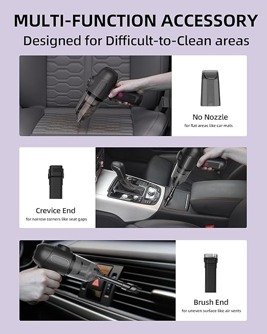 Car Vacuum V6 Pro / مكنسة كهربائية للسيارة عالية الأداء
