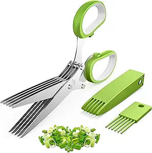 🌿 2025 Upgraded Herb Scissors – Chop Herbs in Seconds, Like a Pro! / 🌿 مقص الأعشاب المطور لعام 2025 – قطّع الأعشاب في ثوانٍ مثل المحترفين