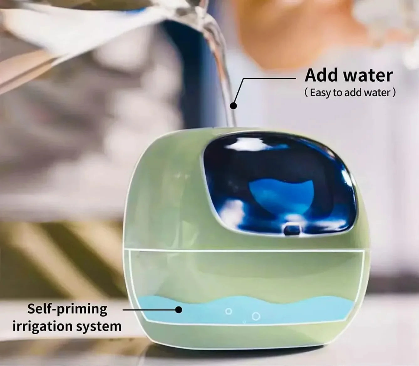 Ivy Smart Planter – AI-Powered with 49+ Expressions & 7 Smart Sensors / وعاء نباتات ذكي Ivy – مدعوم بالذكاء الاصطناعي مع أكثر من 49 تعبيرًا و7 مستشعرات ذكية