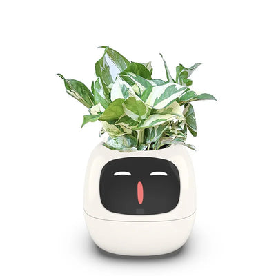 Ivy Smart Planter – AI-Powered with 49+ Expressions & 7 Smart Sensors / وعاء نباتات ذكي Ivy – مدعوم بالذكاء الاصطناعي مع أكثر من 49 تعبيرًا و7 مستشعرات ذكية