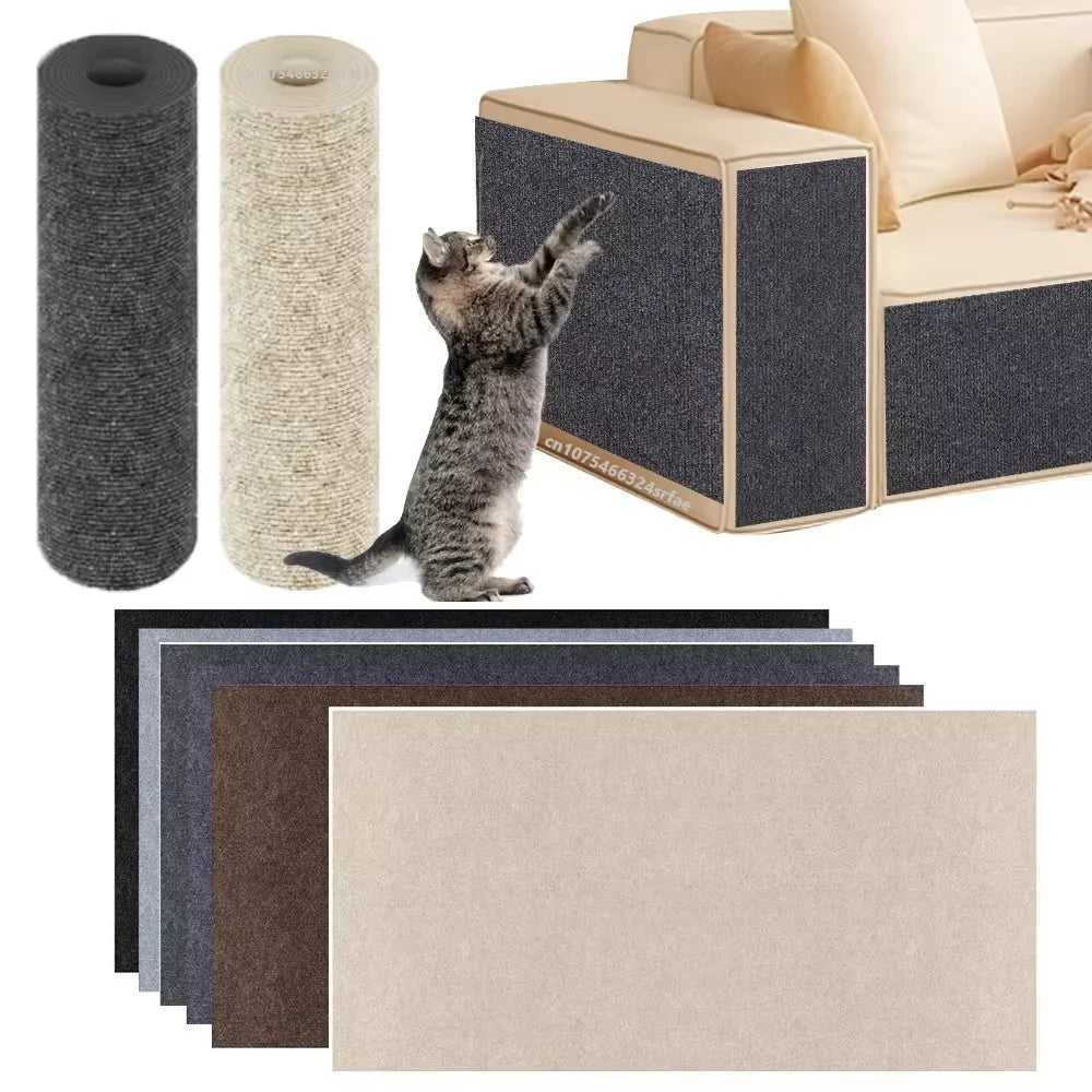 Self-Adhesive Cat Scratching Mat – Sofa Protector & Playboard