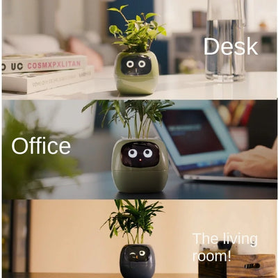 Ivy Smart Planter – AI-Powered with 49+ Expressions & 7 Smart Sensors / وعاء نباتات ذكي Ivy – مدعوم بالذكاء الاصطناعي مع أكثر من 49 تعبيرًا و7 مستشعرات ذكية