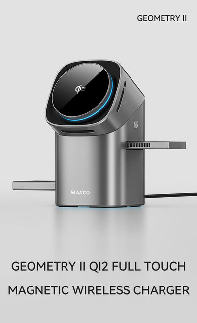 Qi2 3-in-1 Magnetic Wireless Charger / شاحن لاسلكي مغناطيسي 3 في 1 بتقنية Qi2