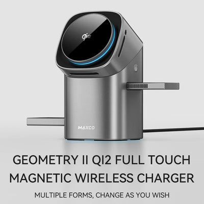 Qi2 3-in-1 Magnetic Wireless Charger / شاحن لاسلكي مغناطيسي 3 في 1 بتقنية Qi2